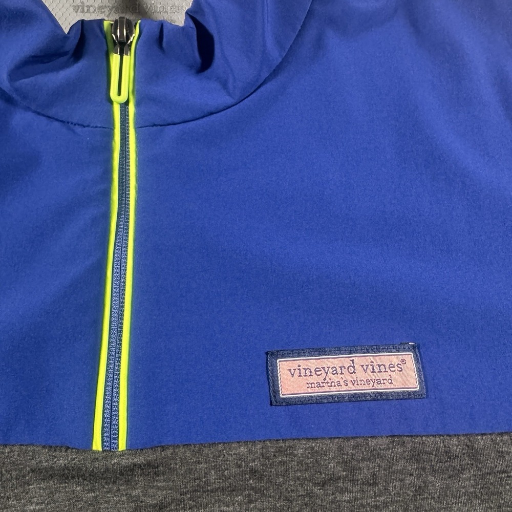 Vineyard Vines 1/4 Zip Pullover Mens XL Gray Blue Sweater Sweatshirt‎ Golf - Picture 5 of 9